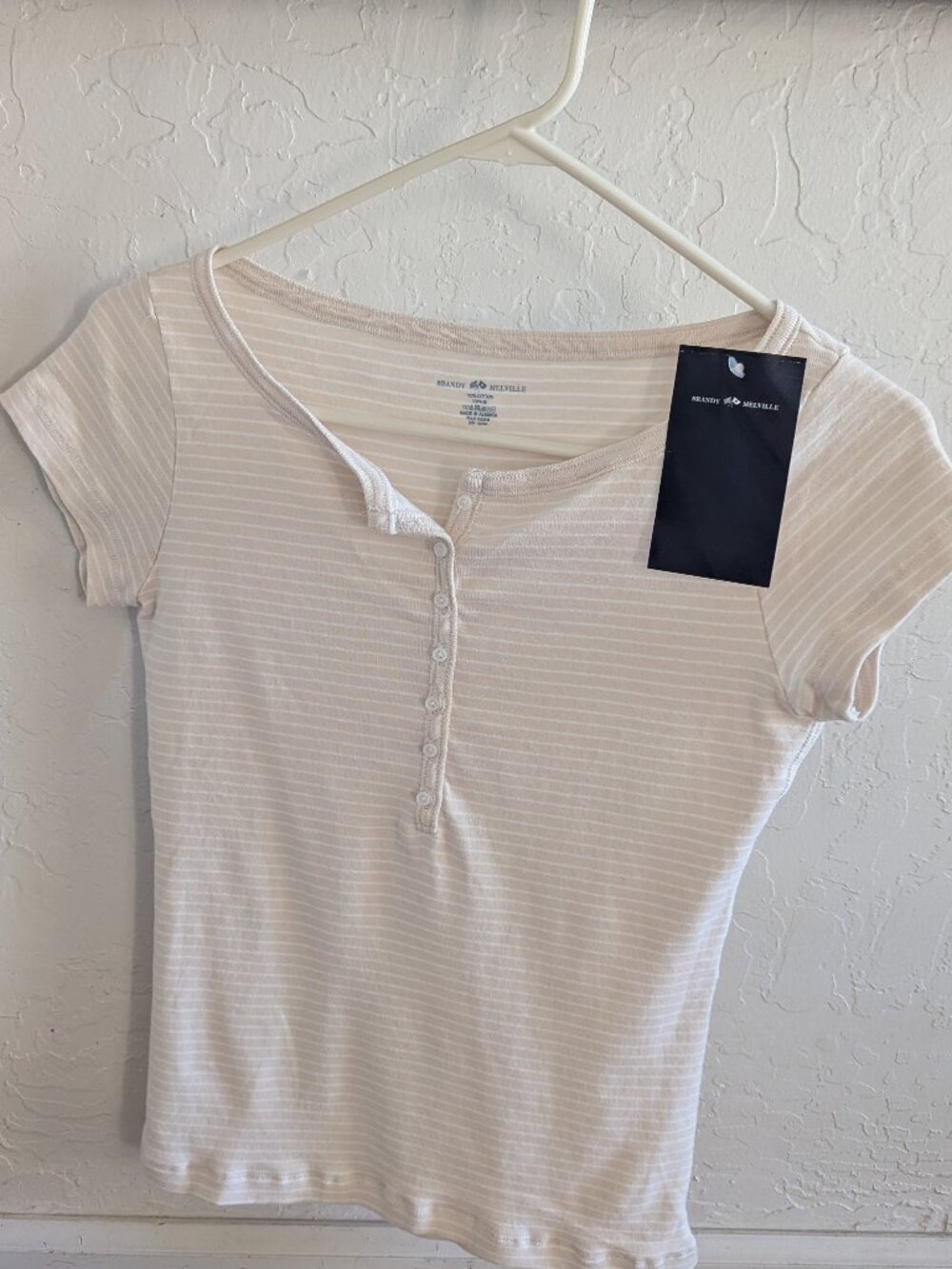 Brandy Melville NWT pink stripe short